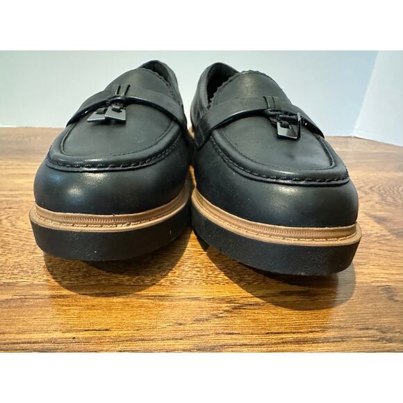 Clarks Collection Westlynn Bella Black Leather Loafers - 8W Classic Style - Picture 4 of 11